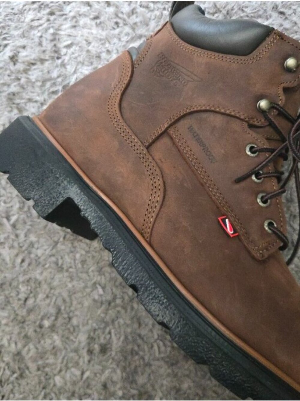 Red Wing DynaForce 415 Men 13 Work Waterproof Safety Soft Toe Boots 0926 - Picture 5 of 9